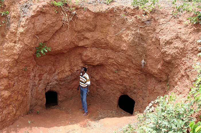 Le premier souterrain découvert à Agongointo.